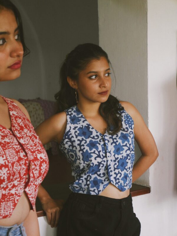 Indigo vests