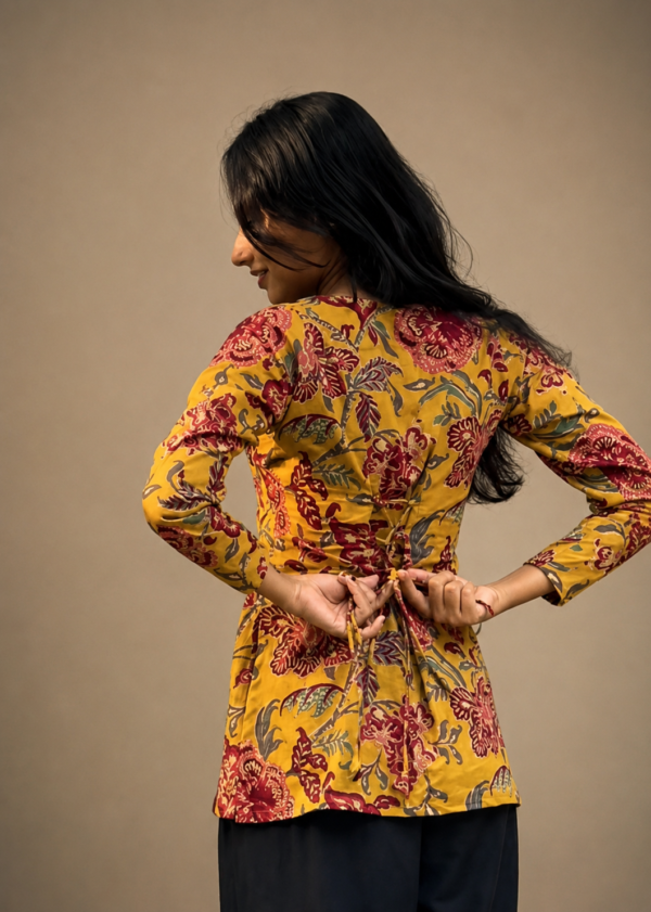 Yellow short kurti