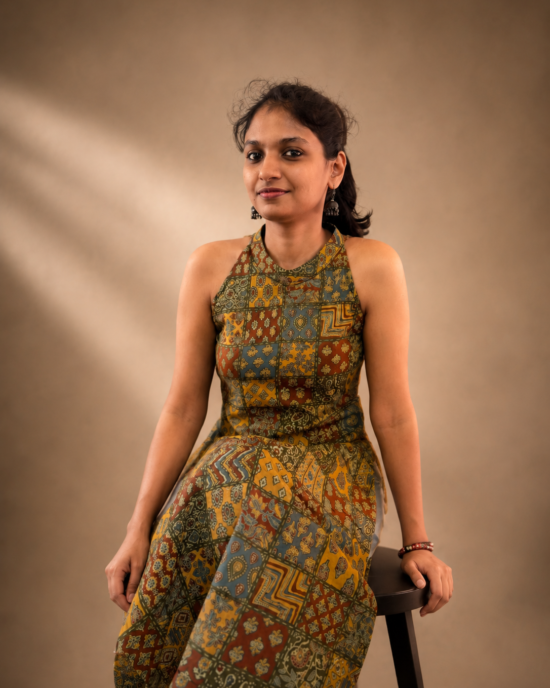 Halter neck kurta