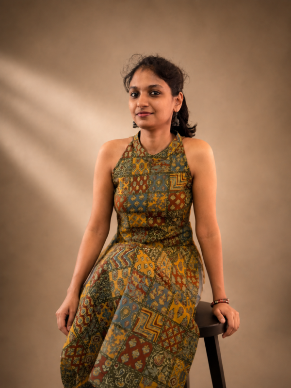 Halter neck kurta