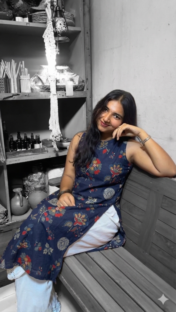 Halter neck kurta