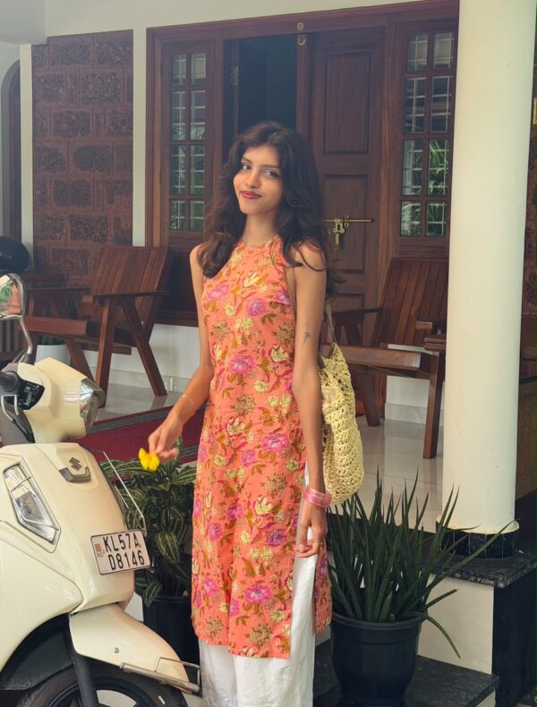 Halter neck kurta